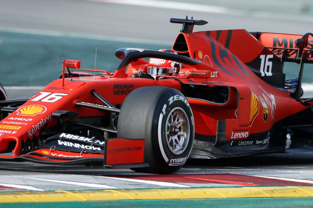 Ferrari team F1 - Charles Leclerc - Miells & Partners title=