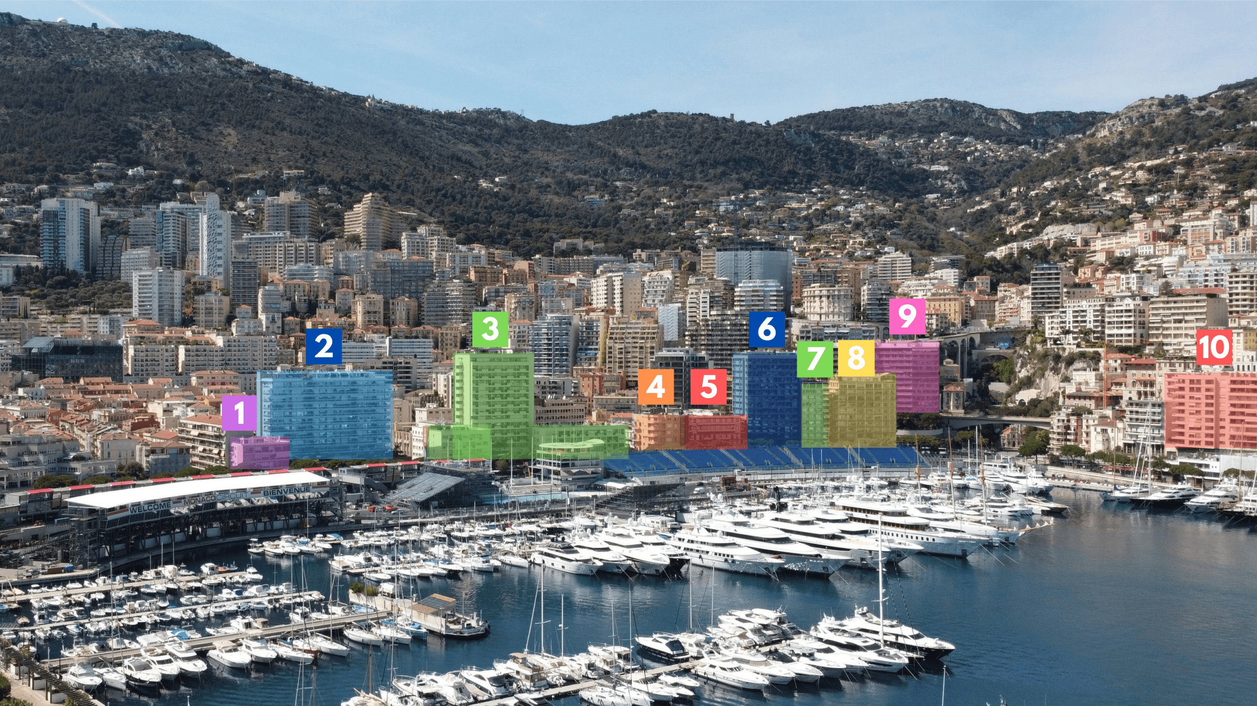 Immeubles Grand Prix Monaco